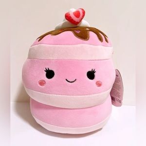 NWT 8” Shelly the Strawberry Pancakes Squishmallow — Valentines Day Collection